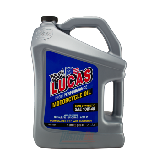 Lucas Oil Semi-Synthetic Motorcycle Oil (10775) - 1