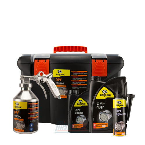 Bardahl Kit de Nettoyage Professionnel FAP (9168B) + Pistolet de Nettoyage + Coffre de Rangement