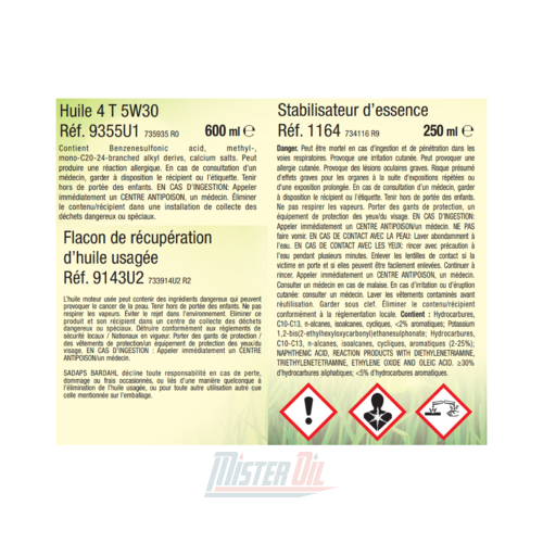 Bardahl Kit De Démarrage Tondeuses (9355BE) - 6