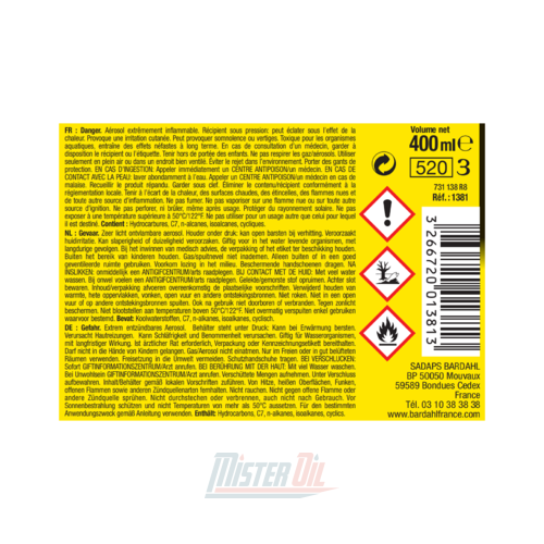 Bardahl Graisse Blanche Aerosol (1381) - 4
