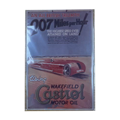 Castrol Plaque Émaillée Wakefield