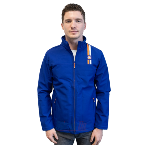 Gulf Softshell Bleu Logo + Rayure Poitrine S