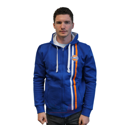 Gulf Sweatshirt Epais Bleu Logo Poitrine XL