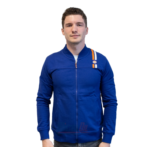 Gulf Sweatshirt Bleu Mince Logo Poitrine M