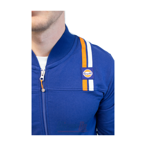 Gulf Sweatshirt Bleu Mince Logo Poitrine M - 2