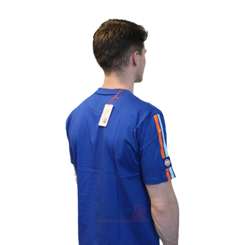 Gulf Tshirt Bleu Logo Bras L - 4