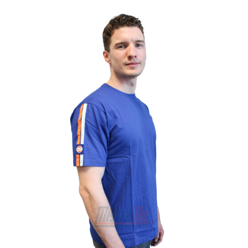 Gulf Tshirt Bleu Logo Bras M - 2
