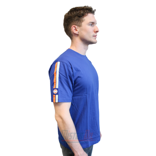 Gulf Tshirt Bleu Logo Bras M - 3