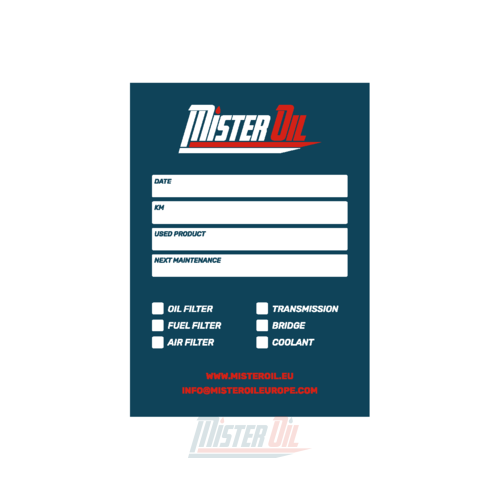 MisterOil Autocollant De vidange